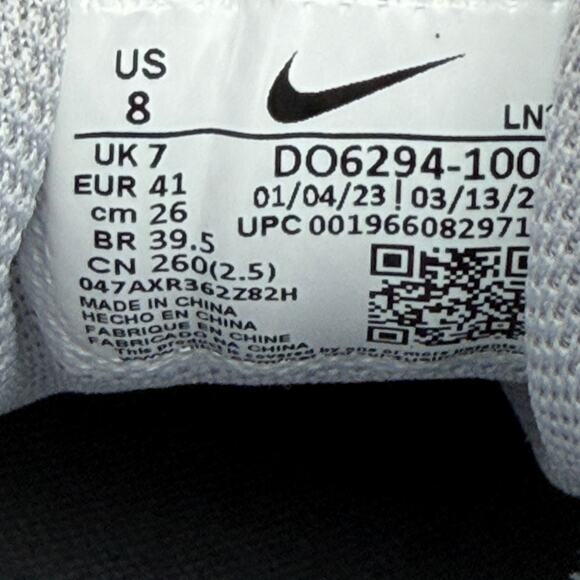 Nike Vapor Edge 360 VC Football Cleats Mens Size 8 White Silver DO6294-100 main image 4
